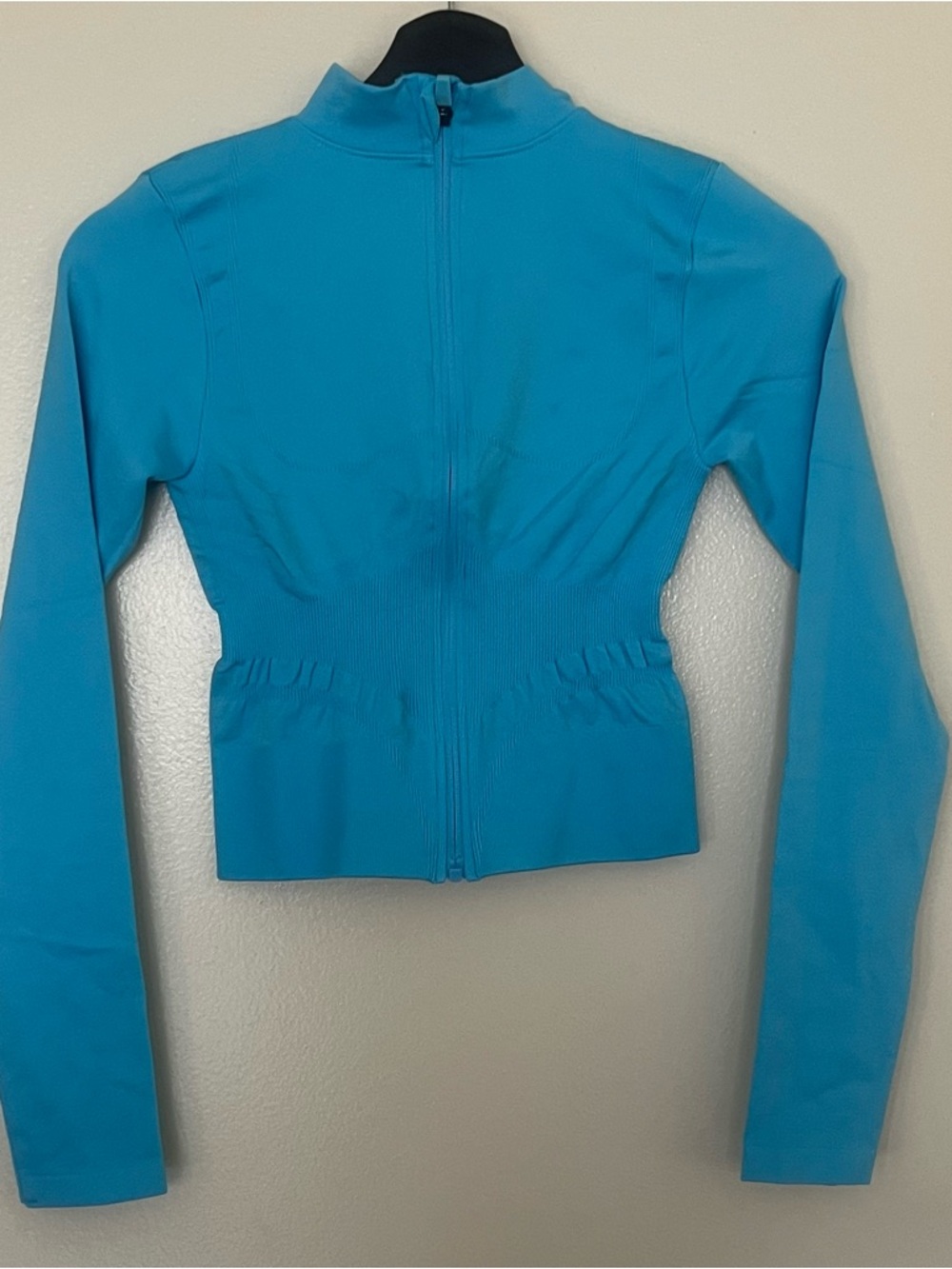 PrettyLittleThing Blue Pit Sport Seamless Bust Panel Detail Zip up Jacket M